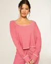 Gilly Hicks Always Cozy Waffle Long-sleeve Scoop Top