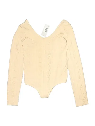 Pre-owned Gilly Hicks Bodysuit In Ivory