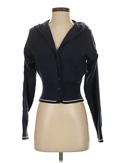 Pre-owned Gilly Hicks Cardigan Sweater In Black