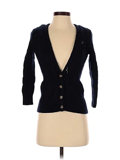 Pre-owned Gilly Hicks Cardigan Sweater In Blue