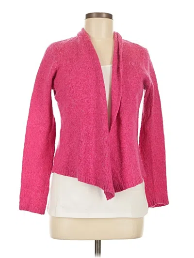 Pre-owned Gilly Hicks Cardigan Sweater In Pink
