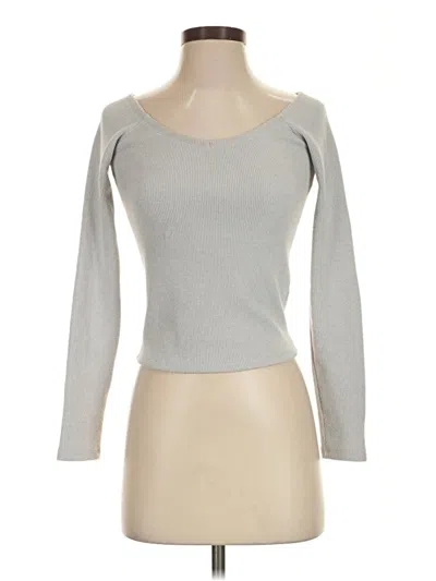 Pre-owned Gilly Hicks Cardigan Sweater In Silver