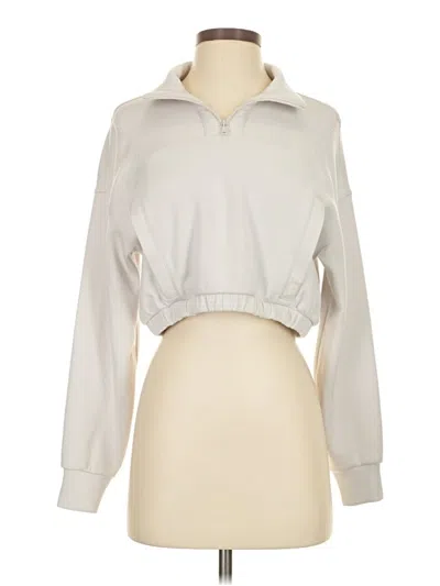 Pre-owned Gilly Hicks Long Sleeve Blouse In Silver