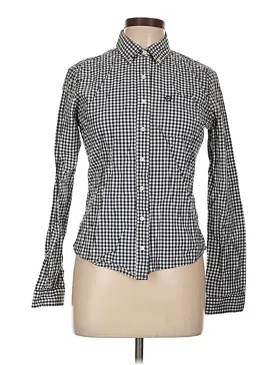 Pre-owned Gilly Hicks Long Sleeve Button Down Shirt In Black