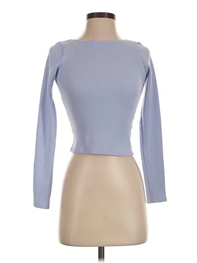 Pre-owned Gilly Hicks Pullover Sweater In Blue