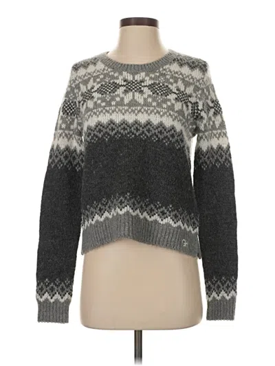 Pre-owned Gilly Hicks Pullover Sweater In Gray