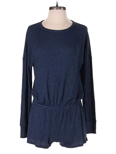 Pre-owned Gilly Hicks Romper In Blue
