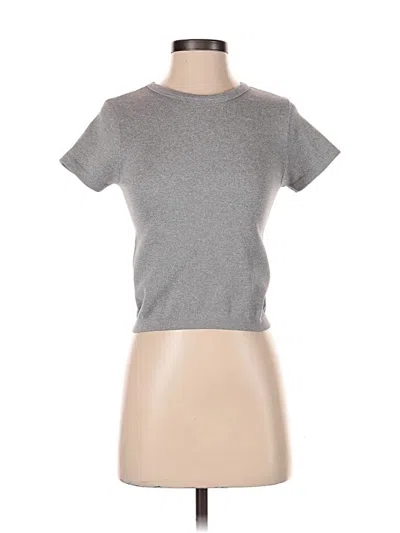 Pre-owned Gilly Hicks Short Sleeve T-shirt In Gray