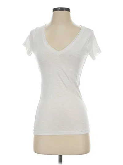 Pre-owned Gilly Hicks Short Sleeve T-shirt In White
