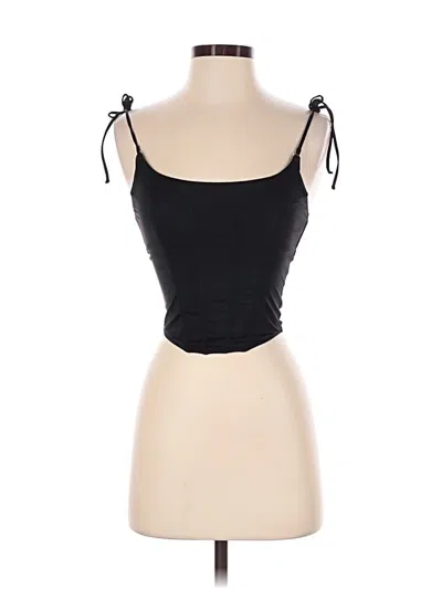 Pre-owned Gilly Hicks Sleeveless Blouse In Black
