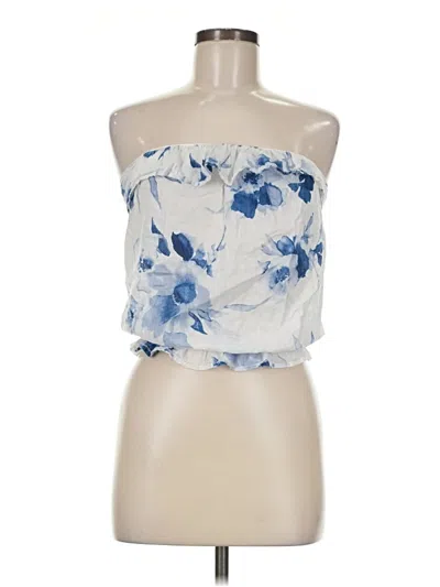 Pre-owned Gilly Hicks Sleeveless Blouse In Blue