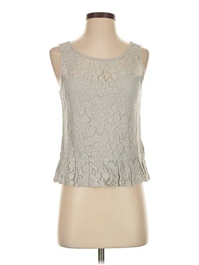 Pre-owned Gilly Hicks Sleeveless Blouse In Gray