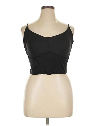 Pre-owned Gilly Hicks Sleeveless Top Black Sweetheart Neckline Tops