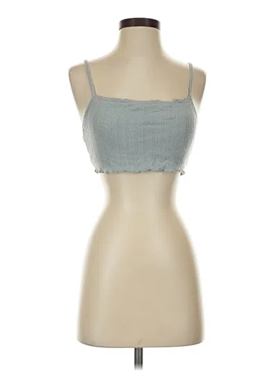 Pre-owned Gilly Hicks Sleeveless Top Teal Sweetheart Neckline Tops