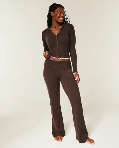 Gilly Hicks Sweater-knit Foldover Bootcut Pants