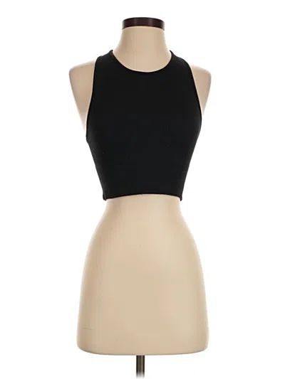 Pre-owned Gilly Hicks Tank Top Black Halter Neckline Tops