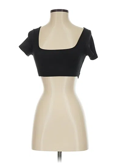 Pre-owned Gilly Hicks Tank Top Black Square Neckline Tops