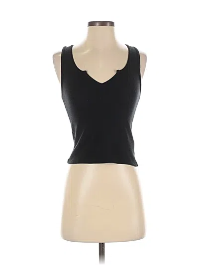 Pre-owned Gilly Hicks Tank Top Black Strapless Neckline Tops