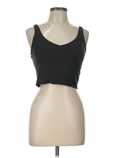 Pre-owned Gilly Hicks Tank Top Black Strapless Neckline Tops