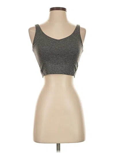 Pre-owned Gilly Hicks Tank Top Gray Strapless Neckline Tops