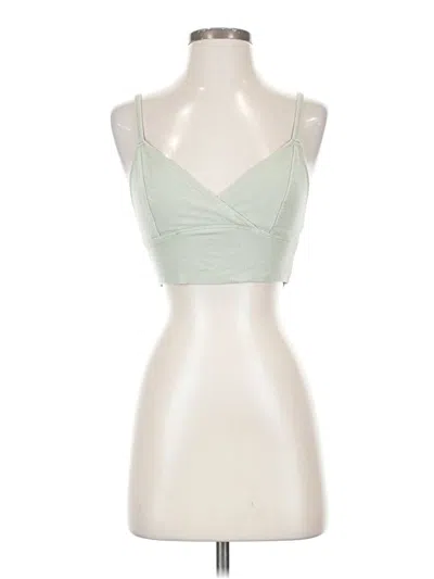 Pre-owned Gilly Hicks Tank Top Green Strapless Neckline Tops
