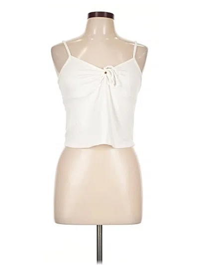 Pre-owned Gilly Hicks Tank Top Ivory Halter Neckline Tops