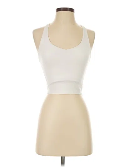 Pre-owned Gilly Hicks Tank Top Ivory Halter Neckline Tops