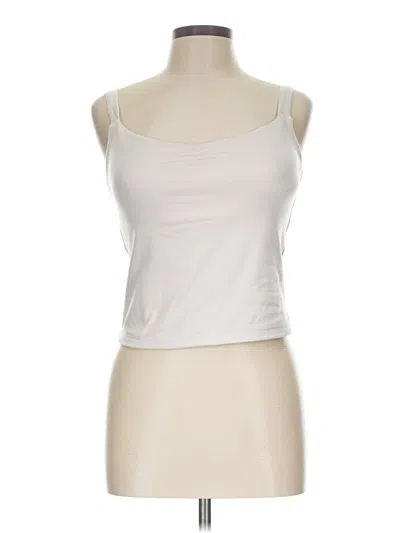 Pre-owned Gilly Hicks Tank Top Ivory Strapless Neckline Tops
