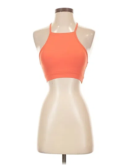 Pre-owned Gilly Hicks Tank Top Orange Halter Neckline Tops