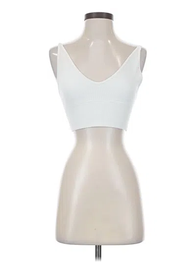 Pre-owned Gilly Hicks Tank Top White Strapless Neckline Tops