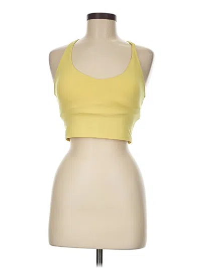 Pre-owned Gilly Hicks Tank Top Yellow Halter Neckline Tops