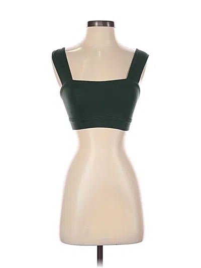 Pre-owned Gilly Hicks Tube Top Green Strapless Neckline Tops