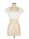 Gilly Hicks Tube Top Ivory Strapless Neckline Tops In White