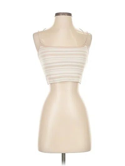 Pre-owned Gilly Hicks Tube Top Ivory Strapless Neckline Tops In White