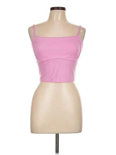 Pre-owned Gilly Hicks Tube Top Pink Strapless Neckline Tops