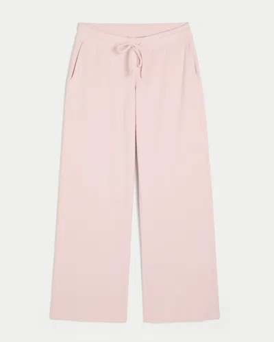 Gilly Hicks Waffle Straight Pants In Pink