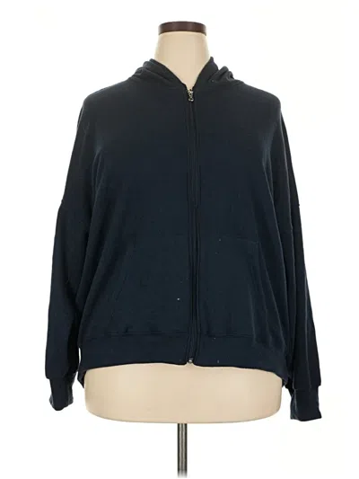 Pre-owned Gilly Hicks Zip Up Hoodie In Blue