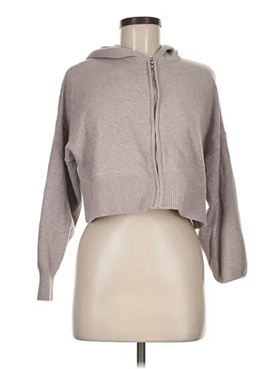 Pre-owned Gilly Hicks Zip Up Hoodie In Gray