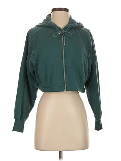 Pre-owned Gilly Hicks Zip Up Hoodie In Green