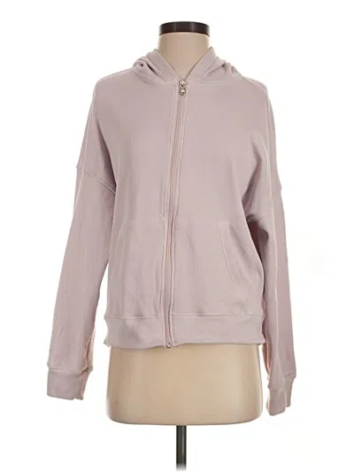 Pre-owned Gilly Hicks Zip Up Hoodie In Pink