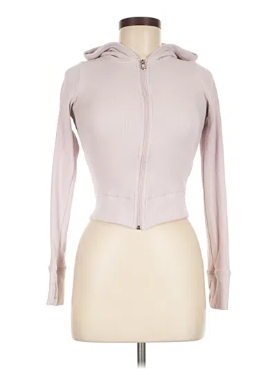 Pre-owned Gilly Hicks Zip Up Hoodie In Pink