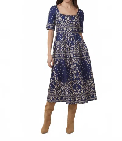 Gilner Farrar Adira Midi Dress In Blue