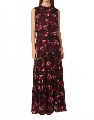 Gilner Farrar Amelia Maxi Dress In Smokey Floral Print In Multi