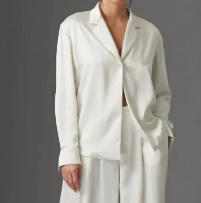 Gilner Farrar Amira Blouse In Winter White In Beige