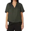 Gilner Farrar Arabella Blouse In Hunter Green In Green