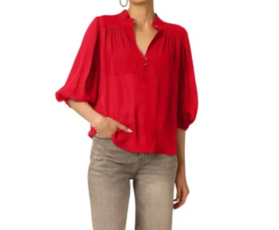 Gilner Farrar Bethany Blouse In Red