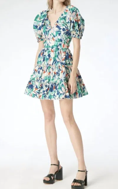 Gilner Farrar Camila Dress In Magnolia Print In Blue