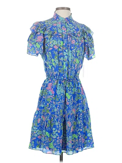Pre-owned Gilner Farrar Casual Dress In Blue