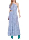Gilner Farrar Charlie Dress In Blue Spray Paint In Multi