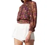 GILNER FARRAR DELL BLOUSE IN PSYCHEDELIC PAISLEY